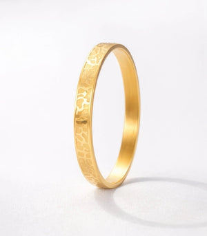 18 karat gold plated stainless bracelet - ELLY