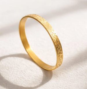 18 karat gold plated stainless bracelet - ELLY