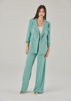 AquaMenta Italian Wide-Leg Pants - ELLY