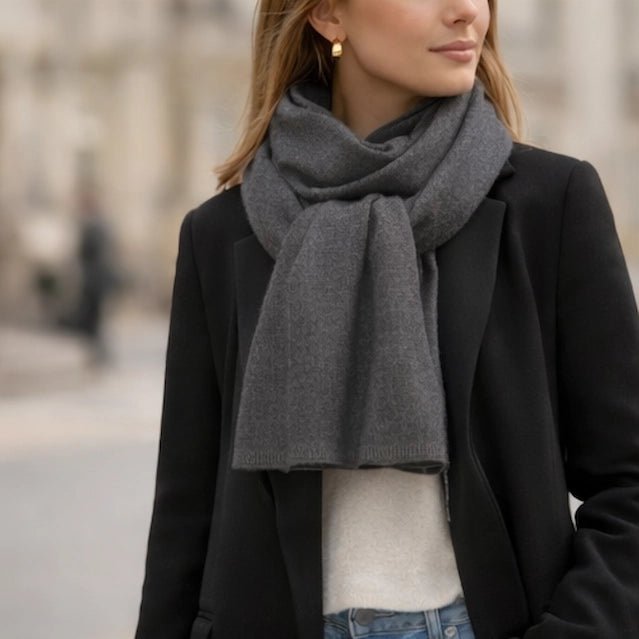 Ashen Serenity Scarf - ELLY