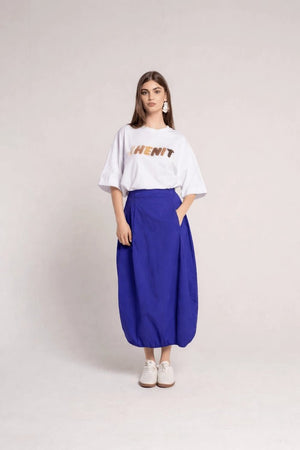 Balloon Midi Skirt – Blu - ELLY