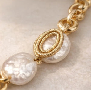 Baroque Gold Statement Necklace - ELLY