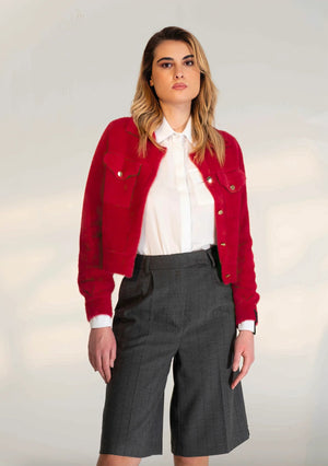 Bermuda Gessato Grigio - ELLY