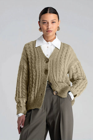 Cardigan Treccia Beige - ELLY