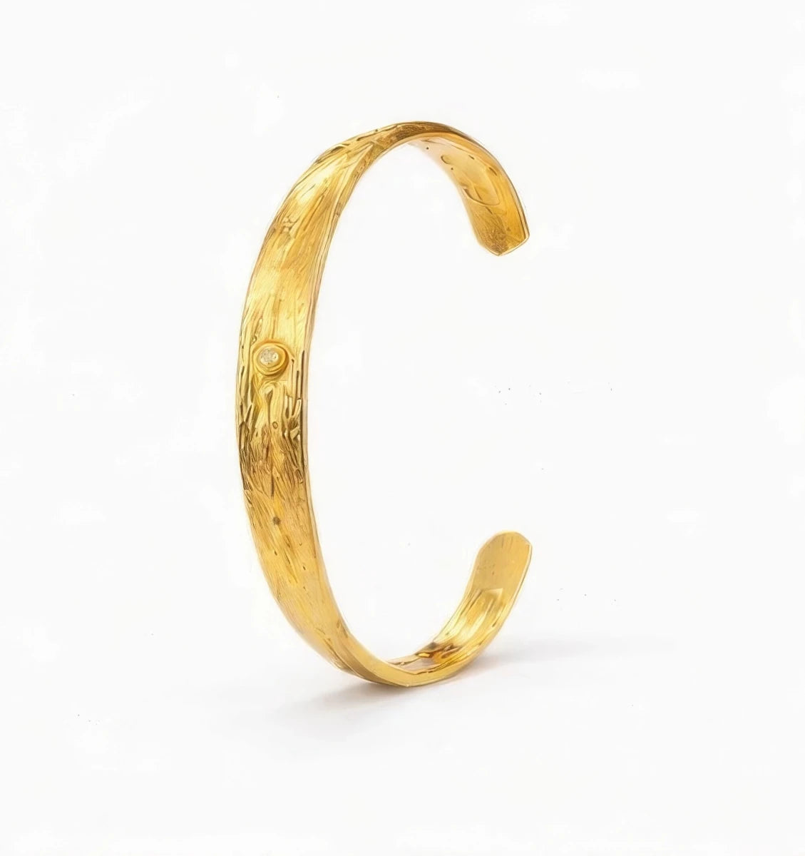 Copper bracelet coated in gold rhodium - ELLY