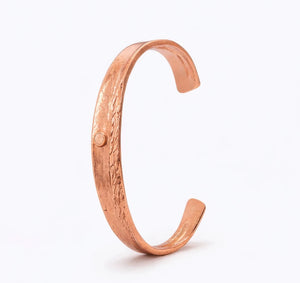Copper bracelet coated in rose gold rhodium - ELLY
