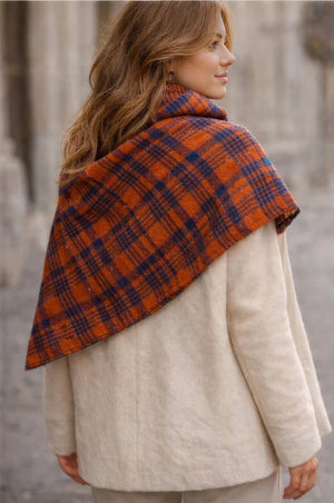 Cozy Gingham Flannel Scarf - ELLY