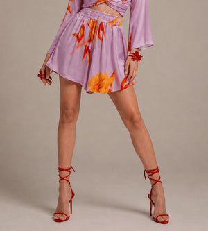 Floral Drawstring Shorts – Rosa - ELLY