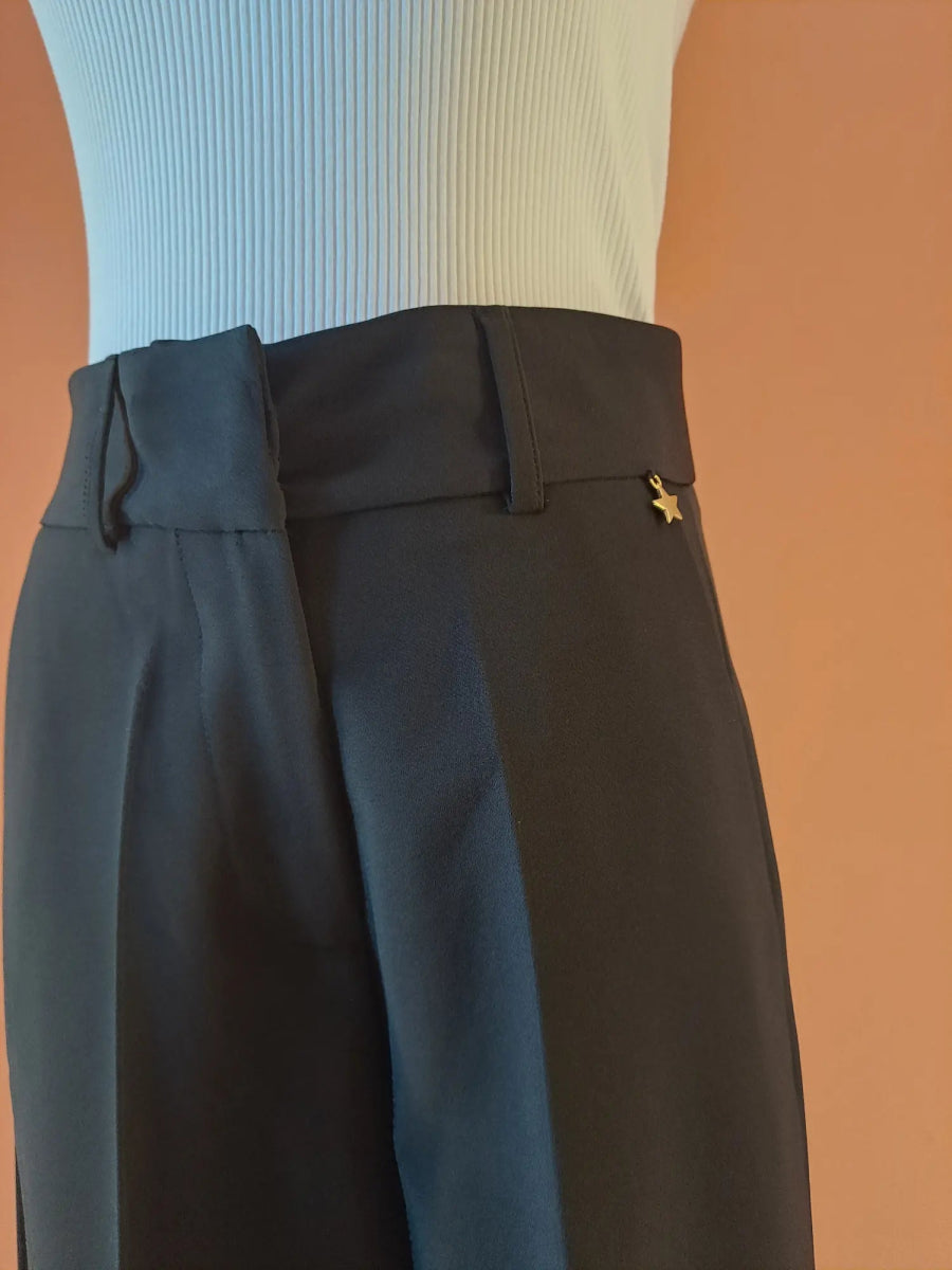 Ginevra Pants in Nero - ELLY