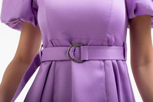 Lilac Puff - Sleeve Mini Dress – ELLY - ELLY