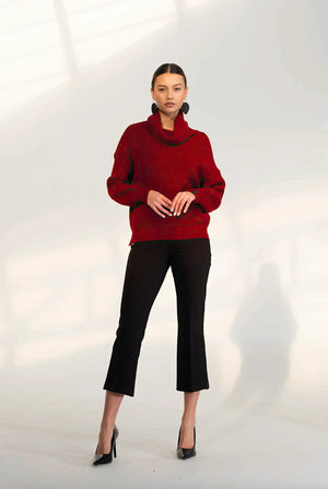 Maglia Oversize Bordeaux - ELLY