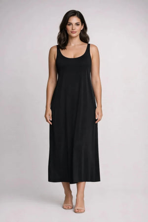 Nero Draped Back Maxi Dress - ELLY