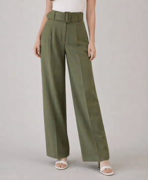 Olive Green Pants - ELLY
