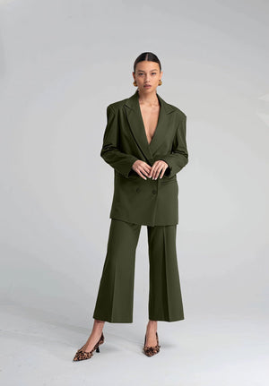 Pantaloni Fluido Verde - ELLY