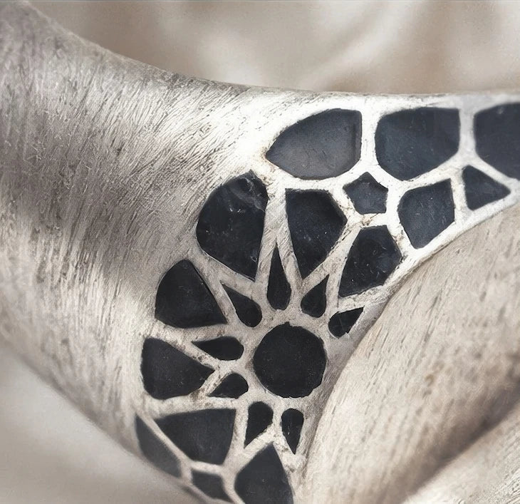 Rhodium - Coated Brass Ring - ELLY