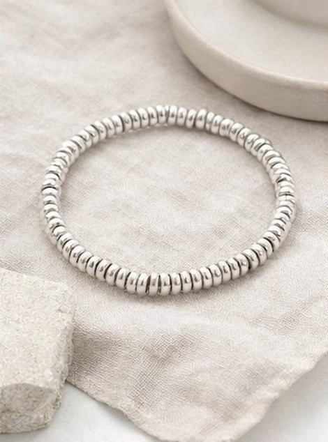 Silver plated brass bracelet - ELLY