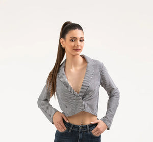 Tailored Crepe Silk Blazer – ELLY - ELLY