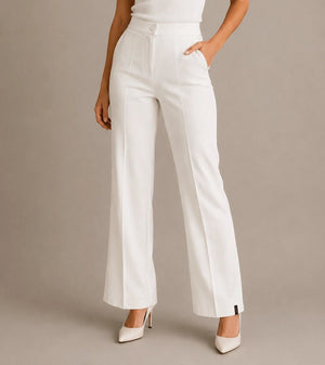 Tailored Flared Pants – Panna - ELLY
