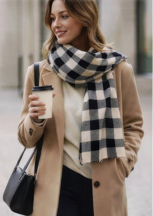 Timeless Stripe Flannel Scarf - ELLY
