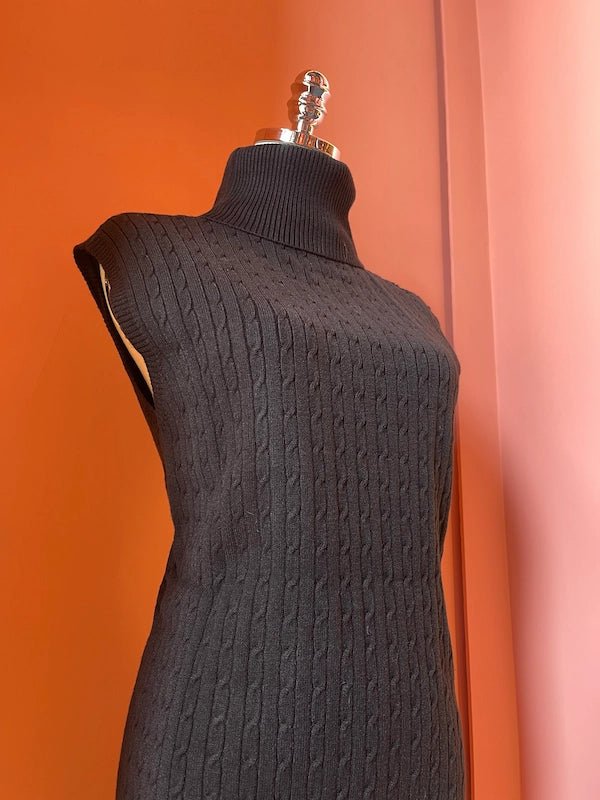 Treccia Turtleneck Knit Dress - ELLY