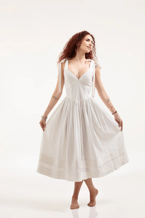 White Lace Midi Dress – ELLY - ELLY