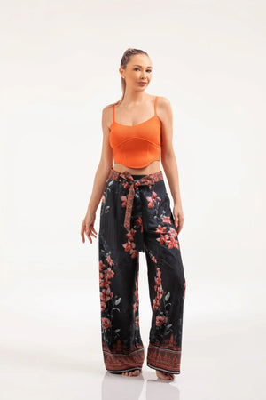 Wide - Leg Floral Pants – ELLY - ELLY