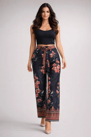 Wide - Leg Floral Pants – ELLY - ELLY