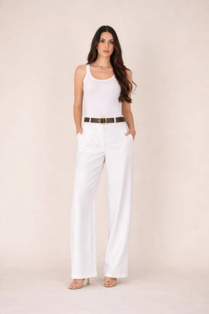 Wide - Leg Tailored Pants – Panna - ELLY