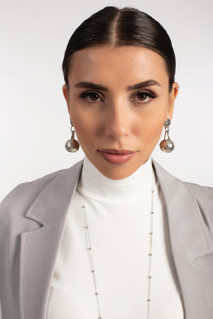 18 karat gold plated copper earrings earrings - ELLY