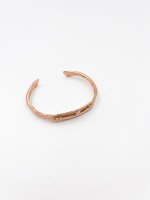 Copper bracelet coated in rose gold rhodium - ELLY