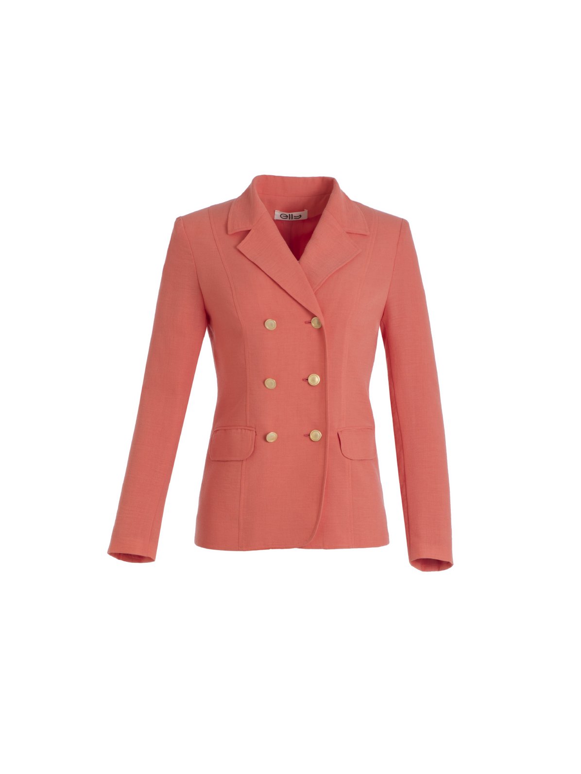 Salmon Linen Blazer - ELLY