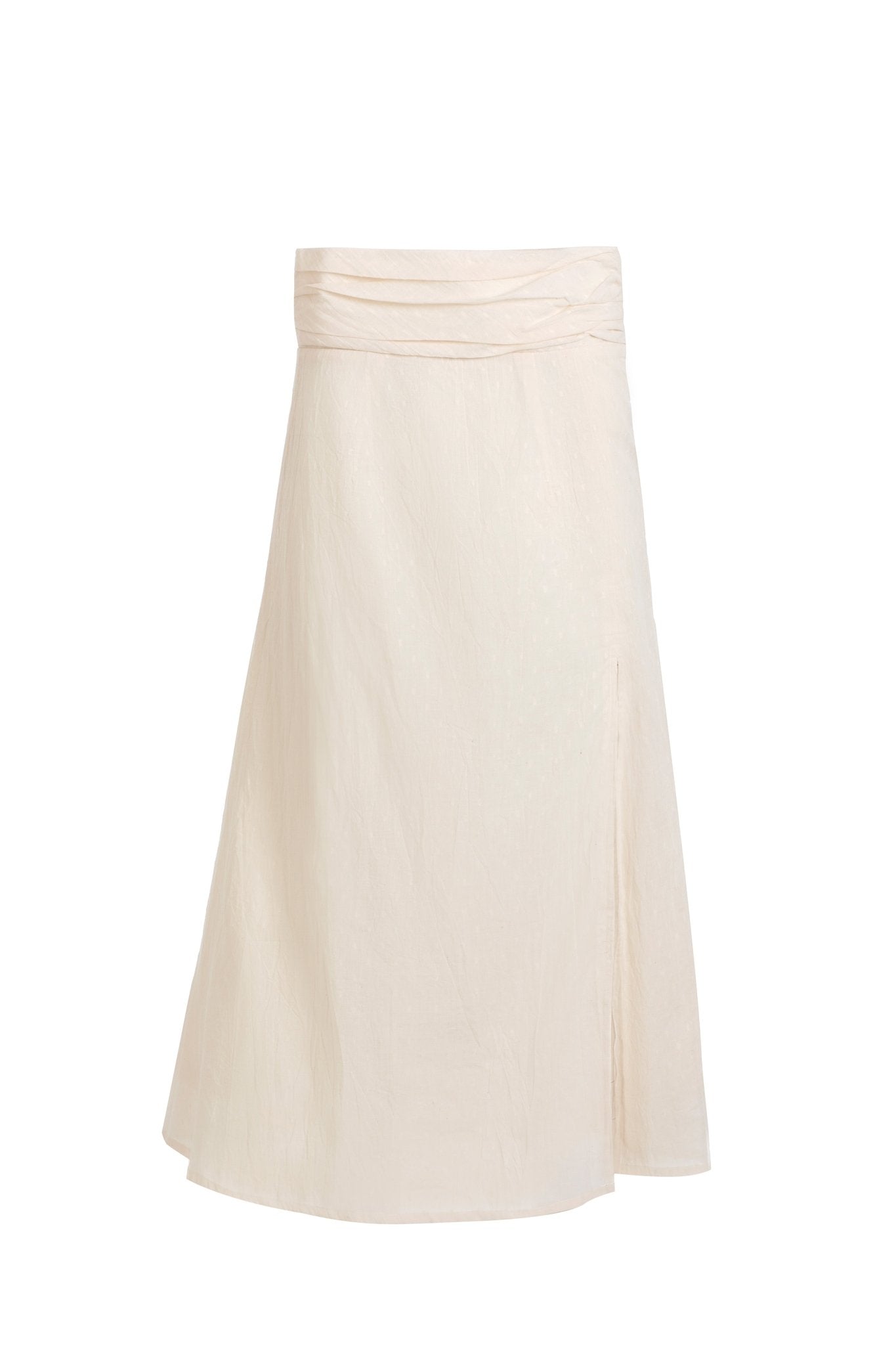 White Midi Skirt - ELLY