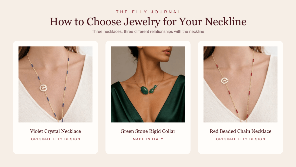 How to Choose Jewelry for Your Neckline - ELLY