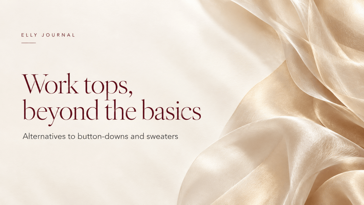 How to Find a Work Top When You Don't Want a Button-Down or Sweater - ELLY