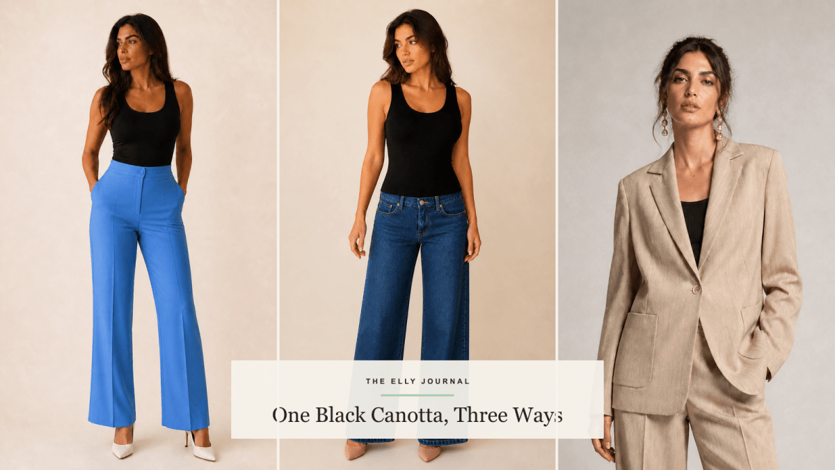 How to Style a Black Tank Top: Three Polished Outfit Ideas - ELLY