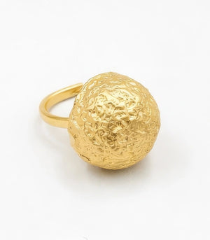 18 karat gold plated copper ring - ELLY