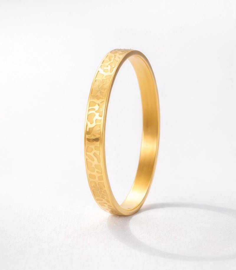 18 karat gold plated stainless bracelet - ELLY