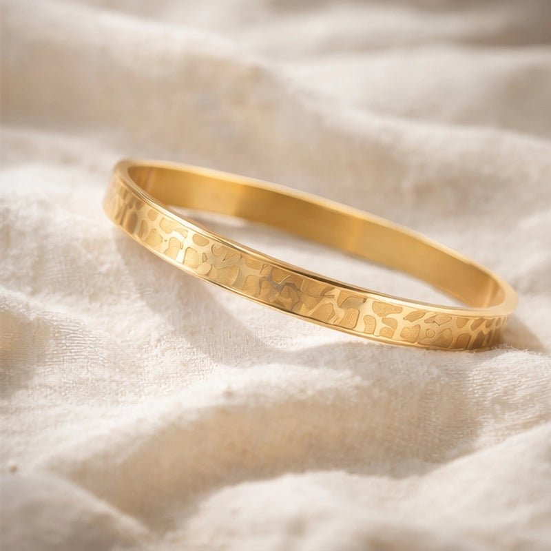 18 karat gold plated stainless bracelet - ELLY