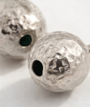 18 karat silver plated copper earrings - ELLY