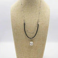 18 karat silver plated copper necklace - ELLY