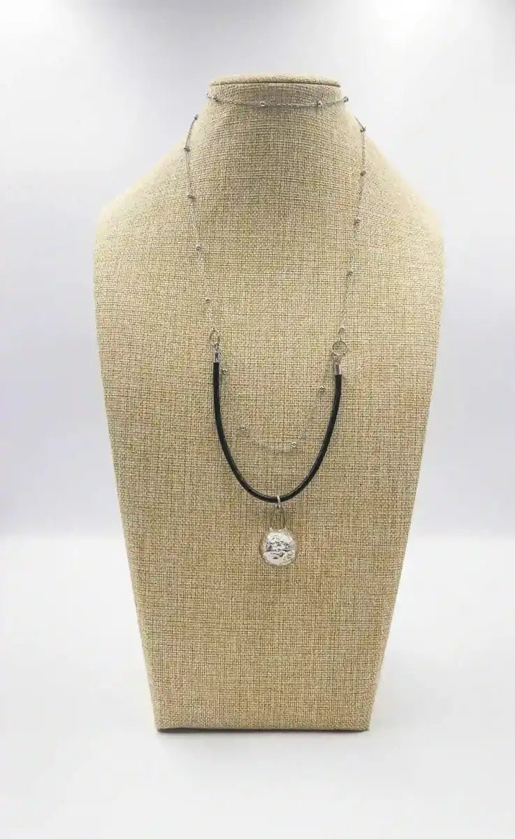 18 karat silver plated copper necklace - ELLY