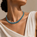 Acqua Marina Crystal Necklace – Argento