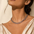Light Peach Crystal Necklace – Argento