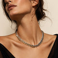 Champagne Crystal Necklace – Argento