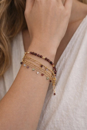 Agate Stone Statement Ring – 18K Gold Plated - ELLY