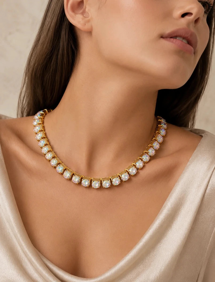 Aurora Boreale Royale Tennis Necklace - ELLY
