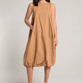Balloon Midi Dress – Caramello - ELLY