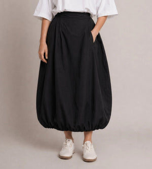 Balloon Midi Skirt – Nero - ELLY