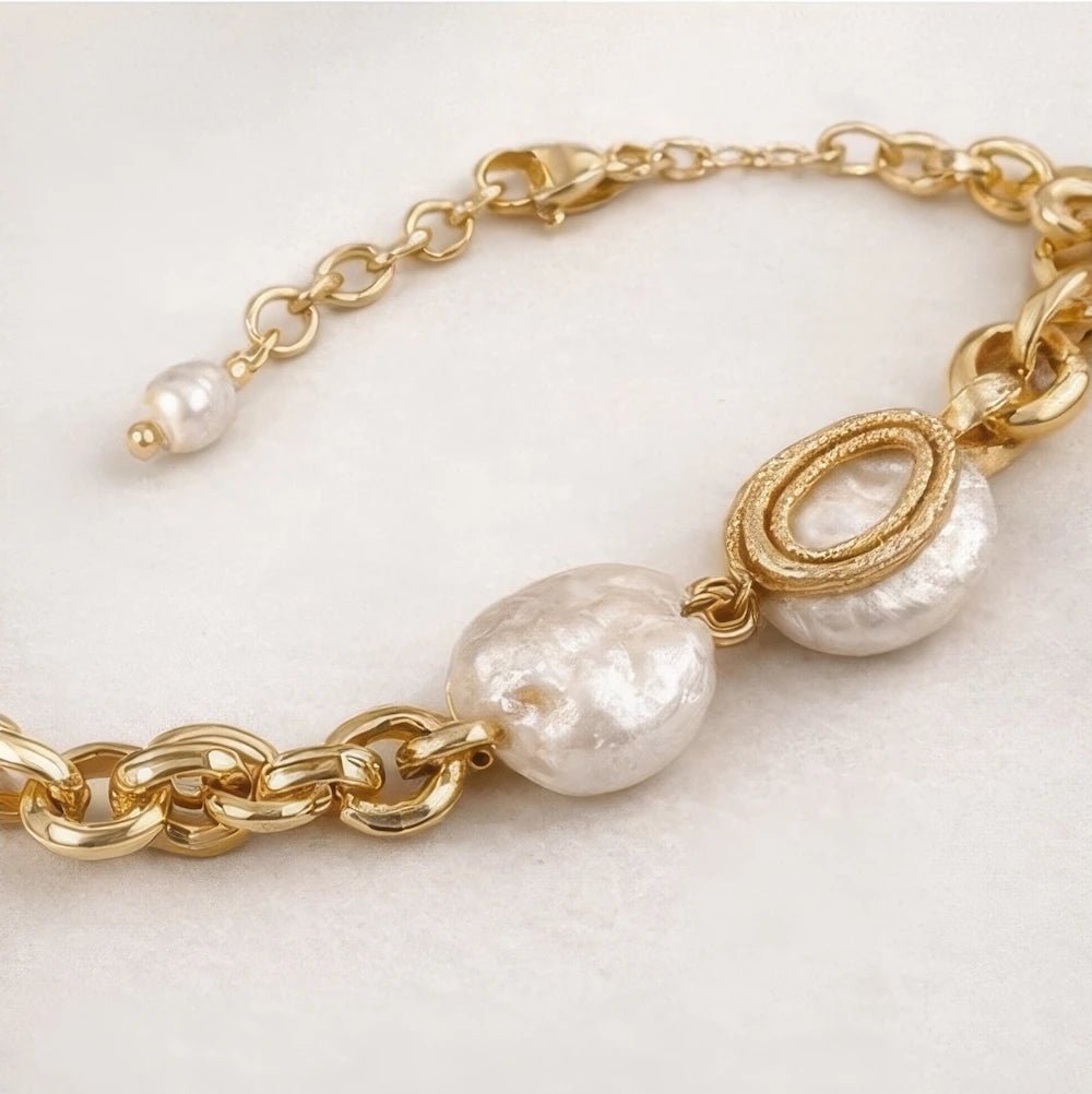 Baroque Gold Statement Necklace - ELLY