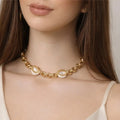 Baroque Gold Statement Necklace - ELLY